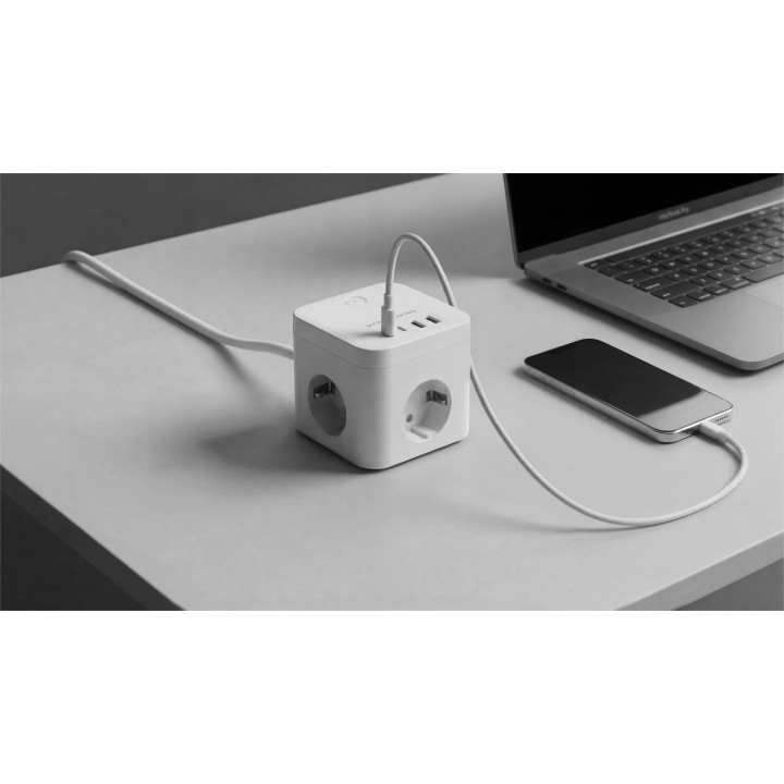 Cargador Mars Gaming 3xSchuko 2USB-A 2USB-C (MDCUBE35W)