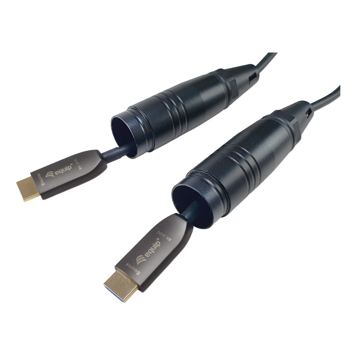 Cable EQUIP HDMI A 2.1/M 8K/60Hz 100m Negro (EQ119423)
