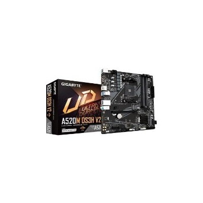 GIGABYTE A520M DS3H V2:(AM4) 4DDR4 HDMI DVI-D DP mATX