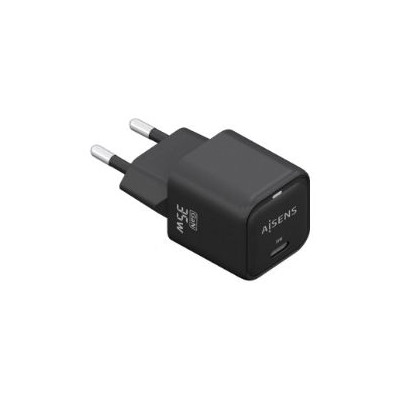 Cargador Pared AISENS 1xUSB-C 35W (ASCH-35W1P023-BK)