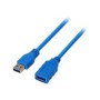 Cable AISENS USB-A/M a USB-A/H 2m Azul (A105-0046)