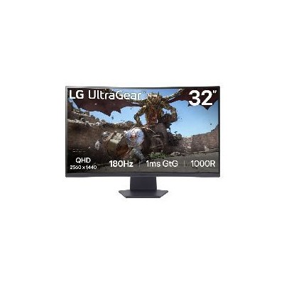 Monitor Gaming LG 32" VA QHD Curvo Negro (32GS60QC-B)