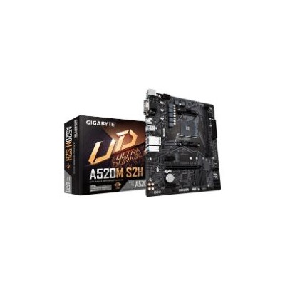 GIGABYTE A520M S2H: (AM4) 2DDR4 DVI HDMI mATX