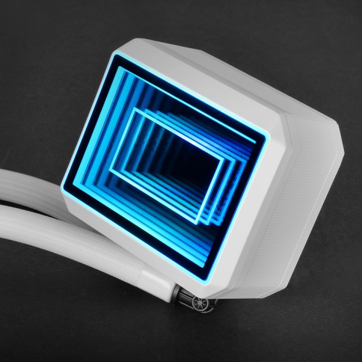 Ref. Líq. Mars Gaming AIO ARGB 2x12cm Blanco(MLTWO240W)