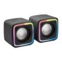 Altavoces Mars Gaming DSP 8W 2.0 RGB Negros (MSCUBE)