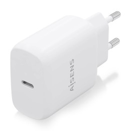 Cargador de Pared AISENS 1xUSB-C 25W Blanco (A110-0756)