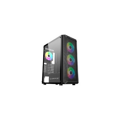 Caja UNYKA Armor ARGB S/F USB-A/C ATX Negra (UK511208)