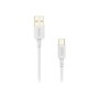 Cable NUBBEH Elisium USB-A/USB-C 1m Blanco(NBTCABLACW1)