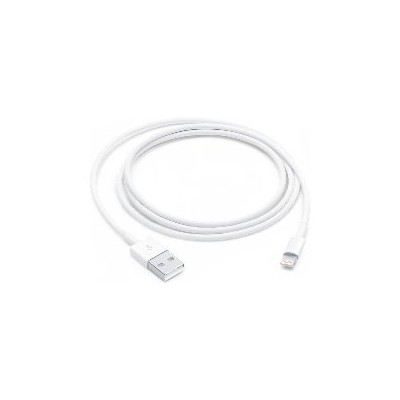 Cable Apple USB-A/M a Lightning/M 1m Blanco (MUQW3ZM/A)