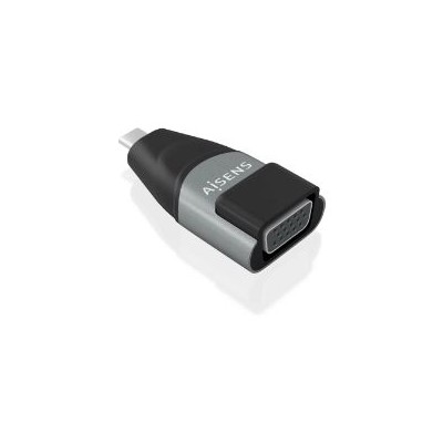 Adaptador AISENS USB-C/M a VGA/H Negro/Gris (A109-0863)