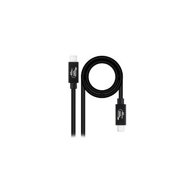 Nanocable USB-C 4.0 M/M 1m Negro (10.01.5001)