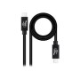 Nanocable USB-C 4.0 M/M 1m Negro (10.01.5001)