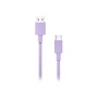 Cable NUBBEH Borelais USB-A/USB-C 1.5m Lila (NBCABLACP)