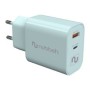 Cargador Pared NUBBEH USB-C 30W PD Turquesa(NBWALLCHT)