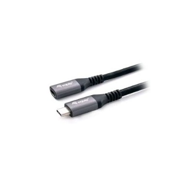 Cable EQUIP USB-C/M a USB-C/H 0.5m Negro (128370)