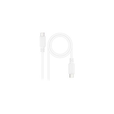 Nanocable USB-C/M a USB-C/M 1m Blanco (10.01.2301-W)