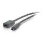 Cable C2G USB-C 3.1/H a USB-C/M Gen2 90cm Negro (88658)