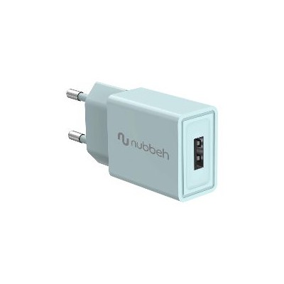 Cargador Pared NUBBEH USB-A 10W Turques(NBWALLCHUSBT10)