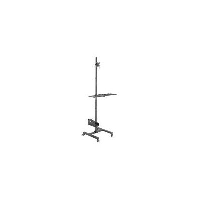 Soporte Suelo EQUIP 17"-32" 4 Ruedas Negro (EQ650171)