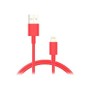 Cable NUBBEH USB-A/Lightning 1m 2A Rojo (NBTCABLALR1)