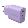 Cargador Pared NUBBEH USB-C 30W PD Lila (NBWALLCHP)