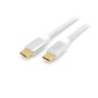 Cable EQUIP USB-C/M a USB-C/M 1m 100W Blanco (EQ128356)