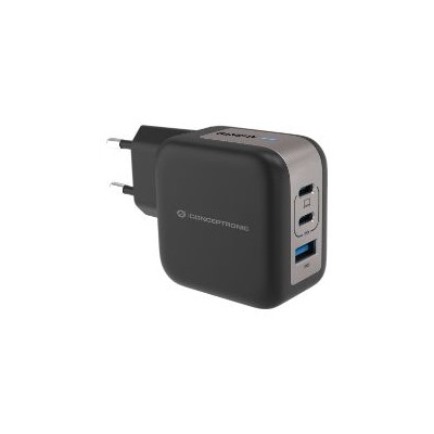 Cargador CONCEPTRONIC USB-A/C 67W Negro (ALTHEA17B)