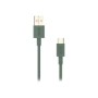 Cable NUBBEH Elisium USB-A/USB-C 1m Verde (NBTCABLACG1)