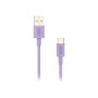 Cable NUBBEH Elisium USB-A/USB-C 1m Lila (NBTCABLACP1)