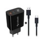 Cargador NUBBEH Cable USB Negro (NBWALLCHB/NBCABLACB)