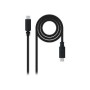 Nanocable USB-C/M a USB-C/M 1.5m Negro(10.01.2301-L150)