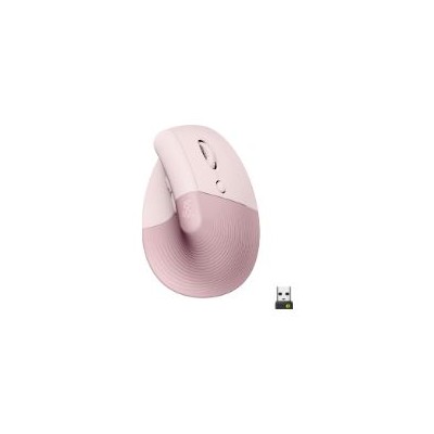 Ratón Vertical LOGITECH Óptico RF/BT Rosa (910-006478)