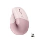 Ratón Vertical LOGITECH Óptico RF/BT Rosa (910-006478)