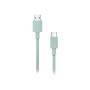 Cable NUBBEH Borealis USB-A/USB-C Turquesa (NBCABLACT)