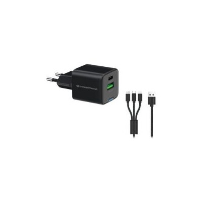 Cargador Pared CONCEPTRONIC USB-A/C GaN 33W (ALTHEA16B)