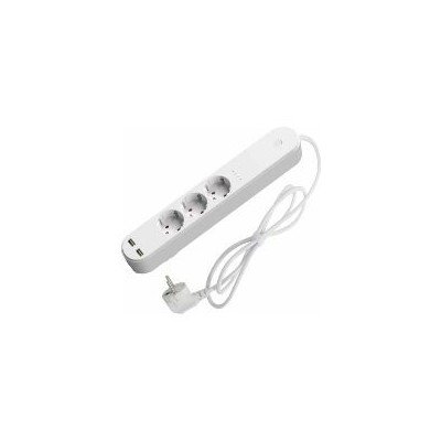 Regleta DENVER 3xSchuko 2xUSB Blanca (SHP-310U)