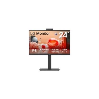 Monitor LG 24" IPS FHD con WebCam Negro (24BA850-B)