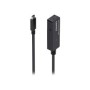 Cable AISENS USB-C/M a USB-C/H 5m Negro (A107-0869)