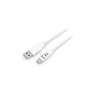 Cable EQUIP Usb3.2-C/M a Usb-A/M 2m Blanco (128364)