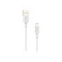 Cable NUBBEH USB-A/Lightning 1m 2A Blanco (NBTCABLALW1)