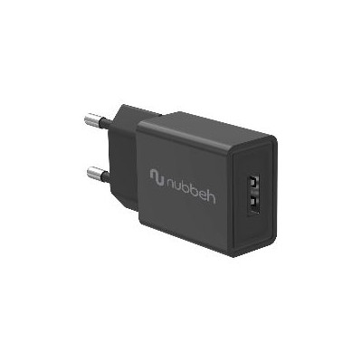 Cargador Pared NUBBEH 1USB-A 10W Negro (NBWALLCHUSBB10)