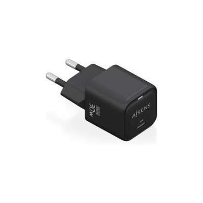 Cargador AISENS GaN 30W 1USB-C Negro (ASCH-30W1P019-BK)