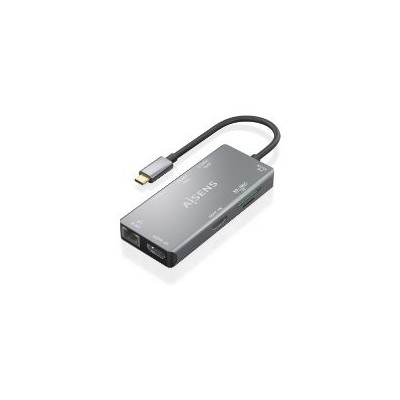 Dock AISENS USB-C a HDMI/USB/PD Gris (ASUC-6P018-GR)