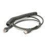 Cable USB Rizado para Honeywell MS-9500 (53-53235-N-3)