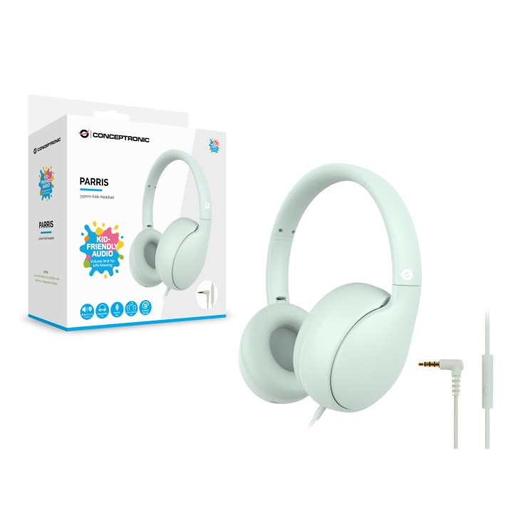 Auriculares CONCEPTRONIC 3.5mm Verde Claro (PARRIS04GT)