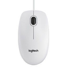Ratón LOGITECH B100 Óptico USB-A Blanco (910-003360)