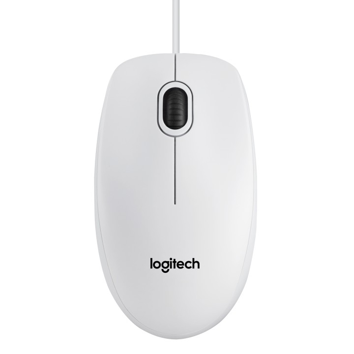 Ratón LOGITECH B100 Óptico USB-A Blanco (910-003360)