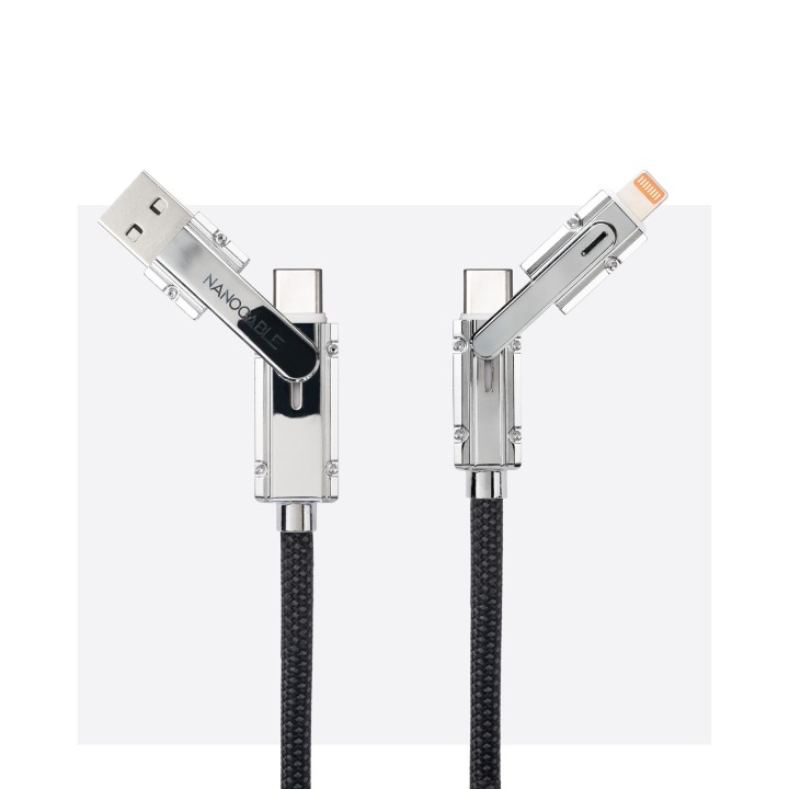 Nanocable USB-C+USB-A a Lightning+USB-C 1m (10.01.2601)