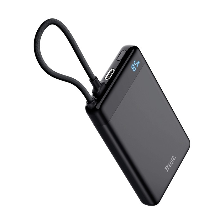 PowerBank Trust Fiera 10000mAh con cable fijo (25880)
