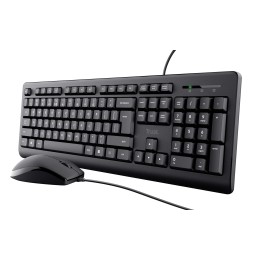 Teclado+Ratón Trust Primo USB-A 1.8m Negro (23972)